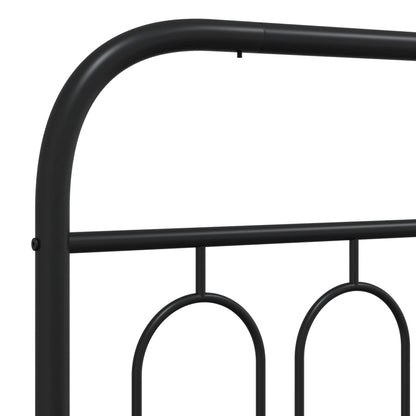 Cabeceira de cama 120 cm metal preto