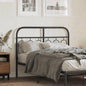 Cabeceira de cama 120 cm metal preto