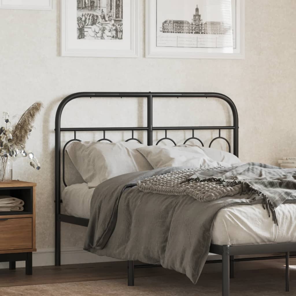 Cabeceira de cama 120 cm metal preto