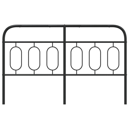 Cabeceira de cama 137 cm metal preto