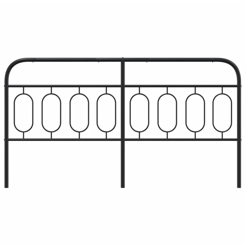 Cabeceira de cama 160 cm metal preto
