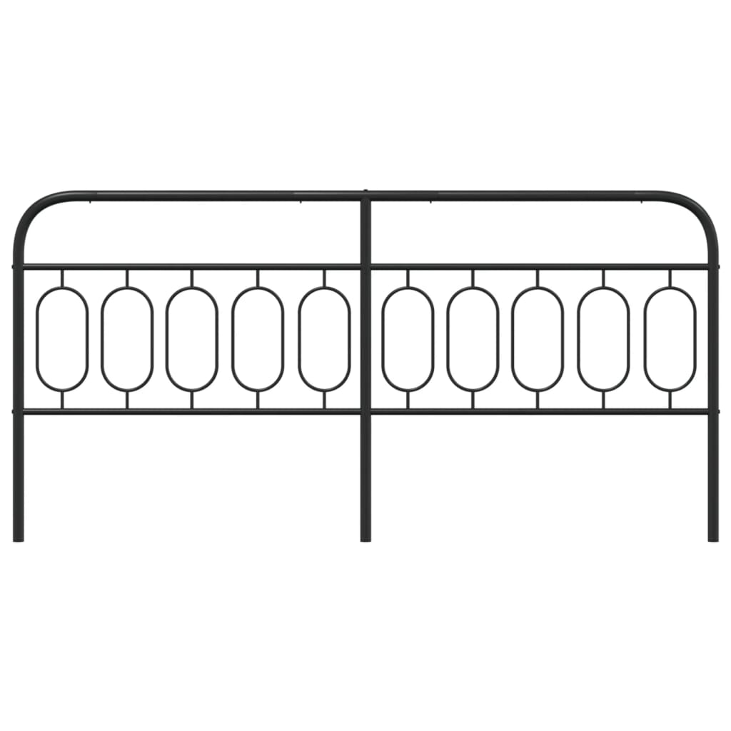 Cabeceira de cama 200 cm metal preto