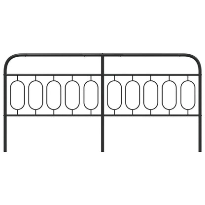 Cabeceira de cama 200 cm metal preto