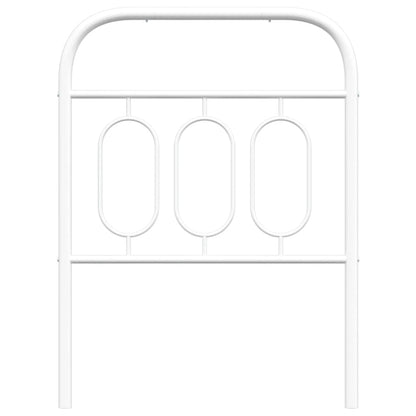 Cabeceira de cama 75 cm metal branco