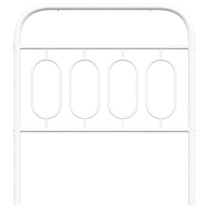 Cabeceira de cama 80 cm metal branco