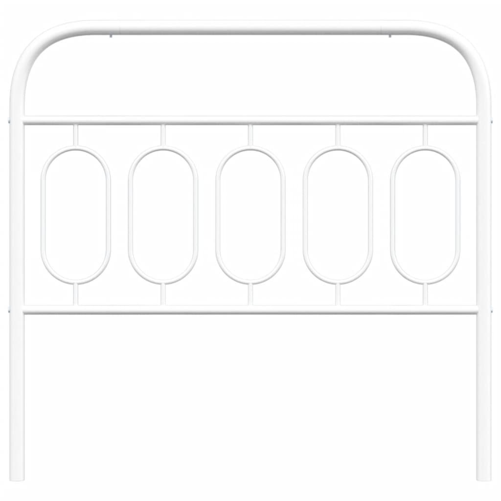 Cabeceira de cama 100 cm metal branco