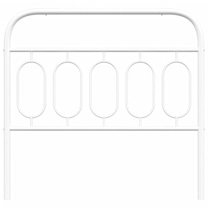 Cabeceira de cama 100 cm metal branco