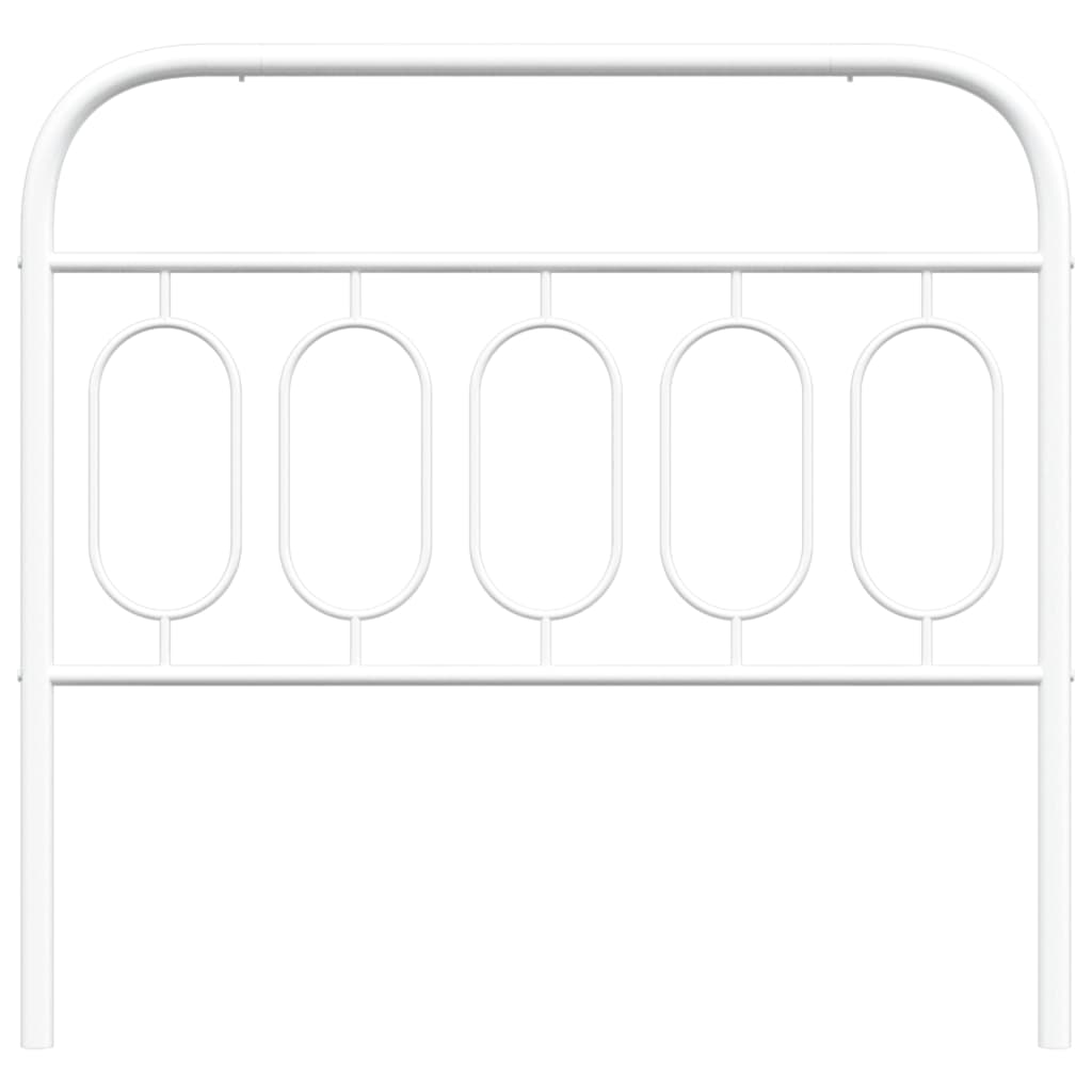 Cabeceira de cama 107 cm metal branco