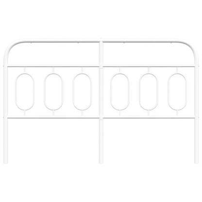 Cabeceira de cama 137 cm metal branco