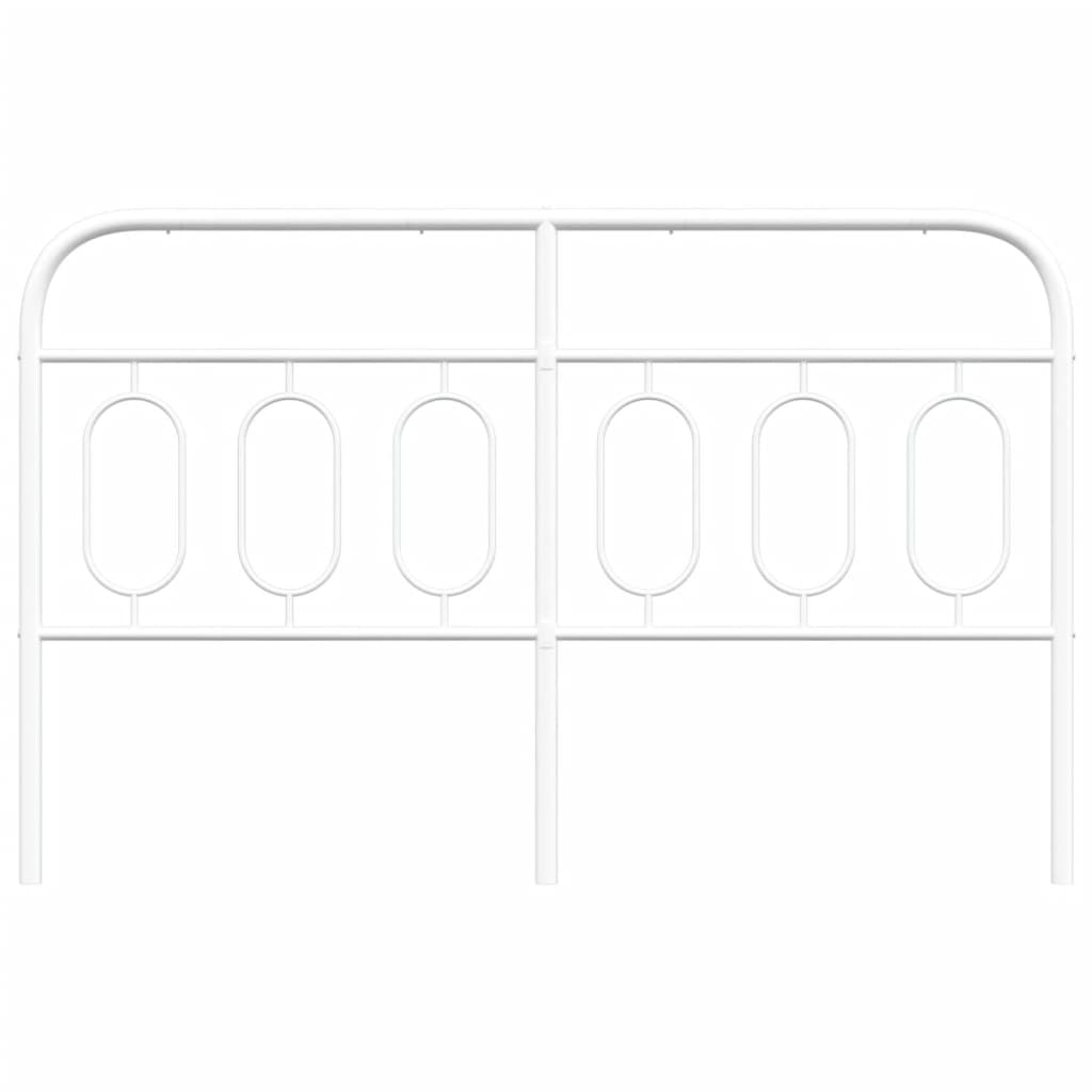 Cabeceira de cama 150 cm metal branco