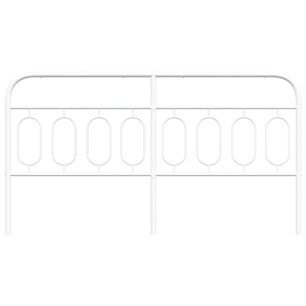 Cabeceira de cama 160 cm metal branco