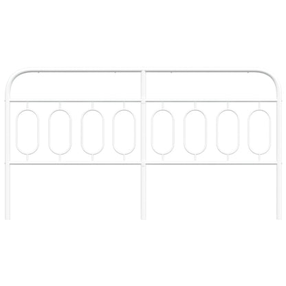 Cabeceira de cama 160 cm metal branco