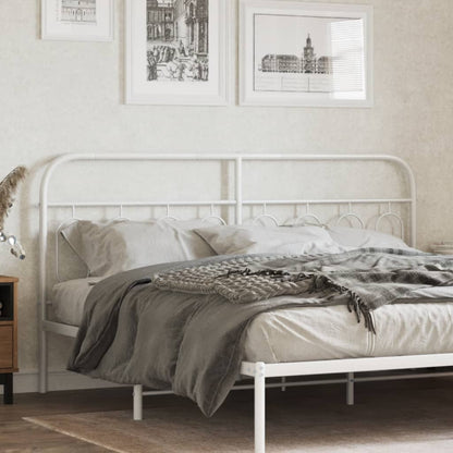 Cabeceira de cama 183 cm metal branco