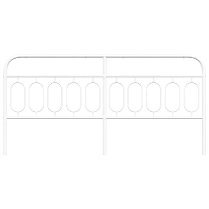 Cabeceira de cama 200 cm metal branco
