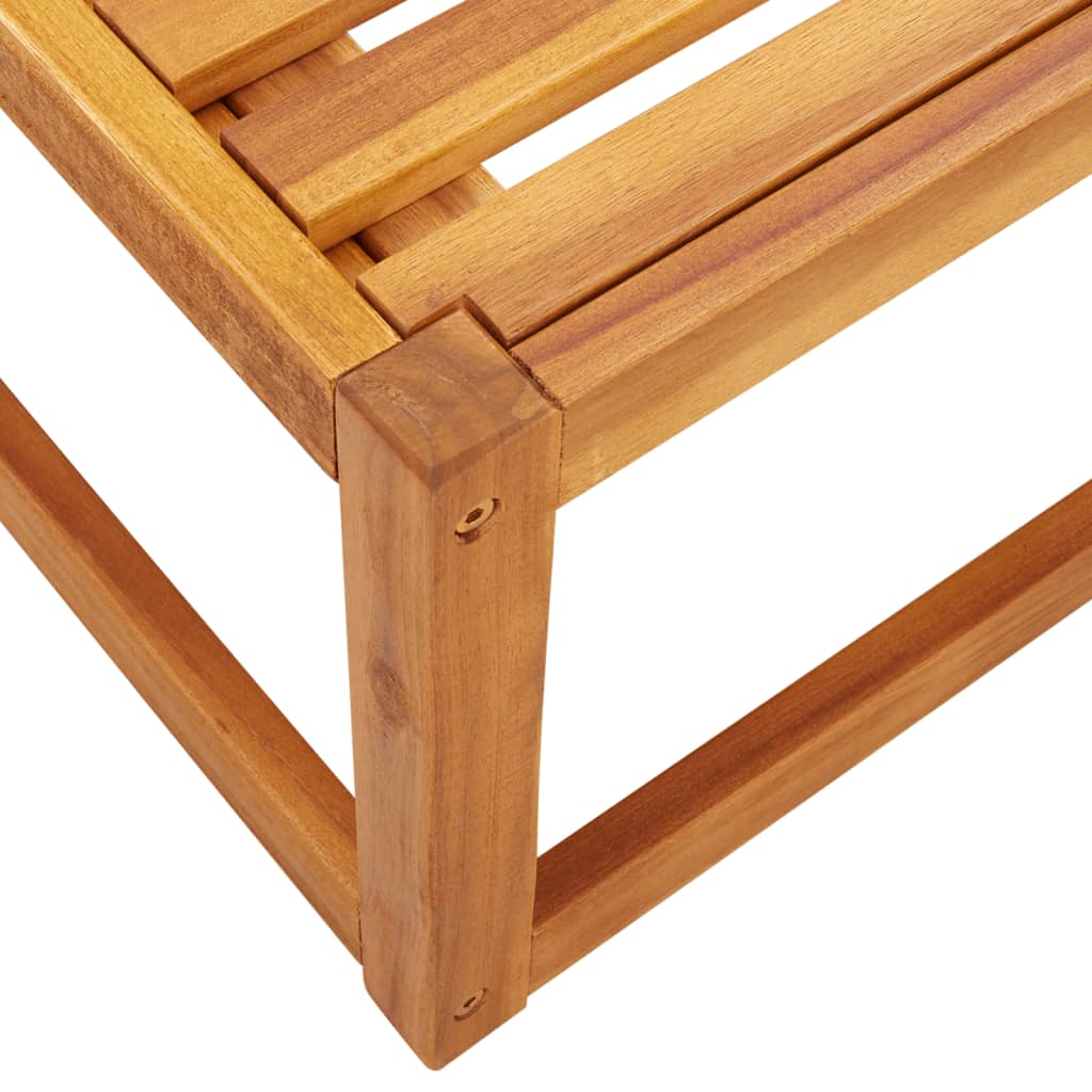 Conjunto de sofás de jardim vidaXL de 3 peças com almofadas de madeira de acácia e corda