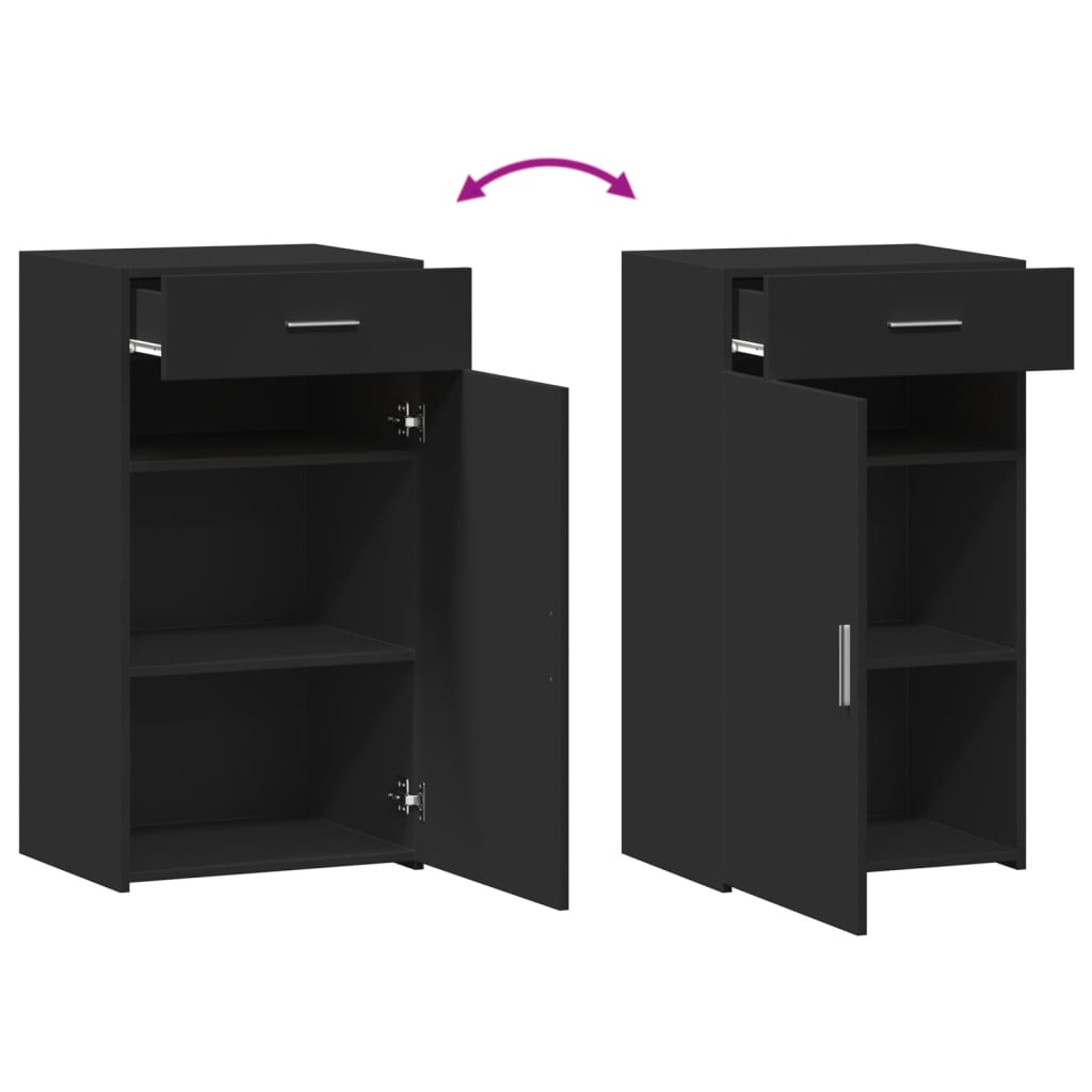 Aparador 50x42,5x93 cm derivados de madeira preto