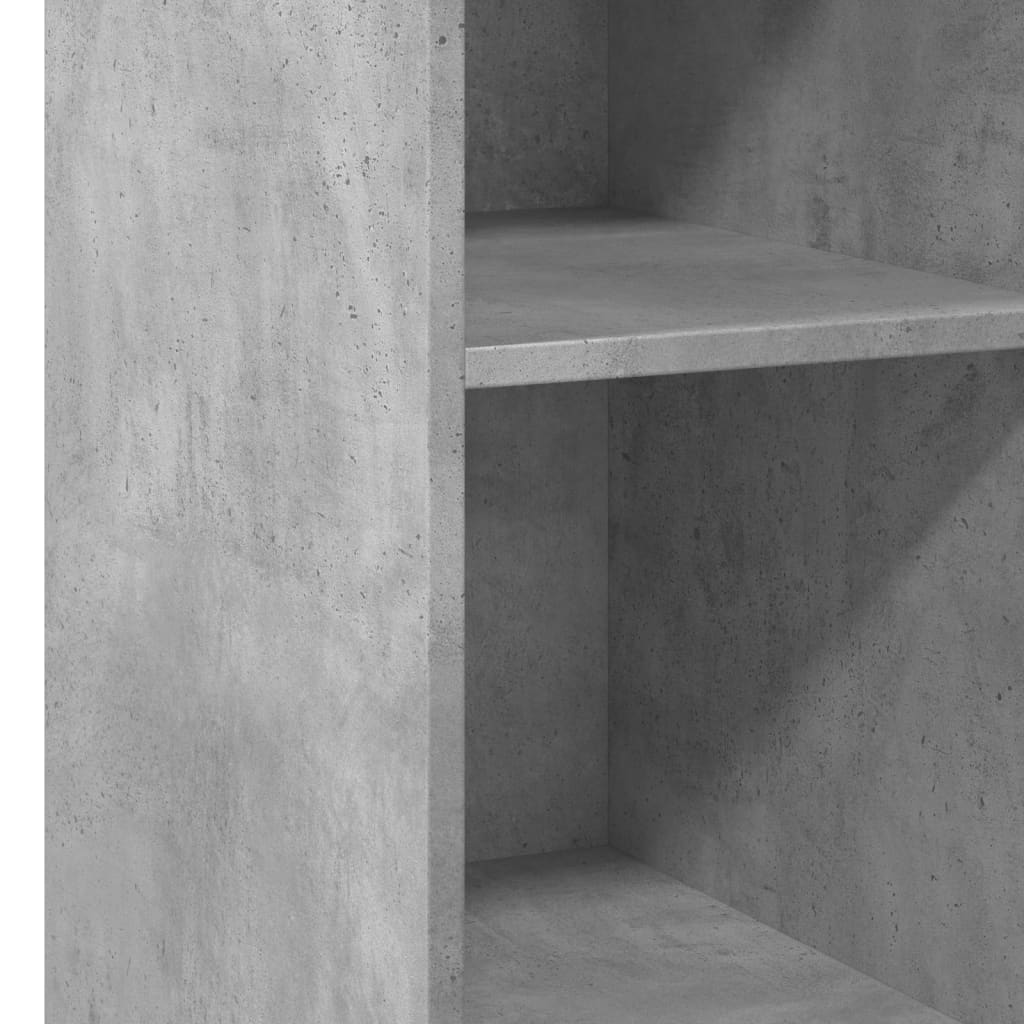 Aparador 30x41x93 cm madeira processada cinza cimento