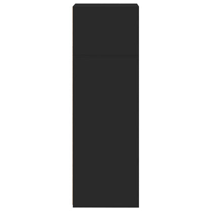 Armário alto 40x41x124 cm derivados de madeira preto