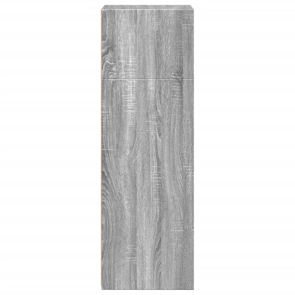 Armário alto 45x41x124 cm madeira processada sonoma cinza