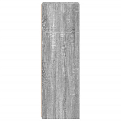 Armário alto 45x41x124 cm madeira processada sonoma cinza