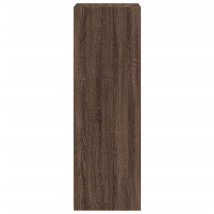 Armário alto 50x41x124cm derivados de madeira carvalho castanho