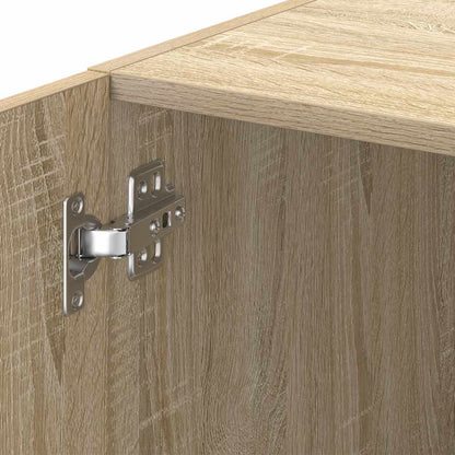 Armário de arrumação estreito derivados madeira carvalho sonoma