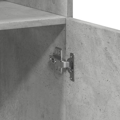 Armário de arrumação derivados de madeira cinza cimento