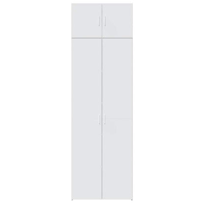 Armário de arrumação 70x42,5x225 cm derivados de madeira branco