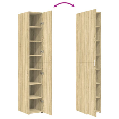 Armário alto 30x42,5x185cm derivados de madeira carvalho sonoma