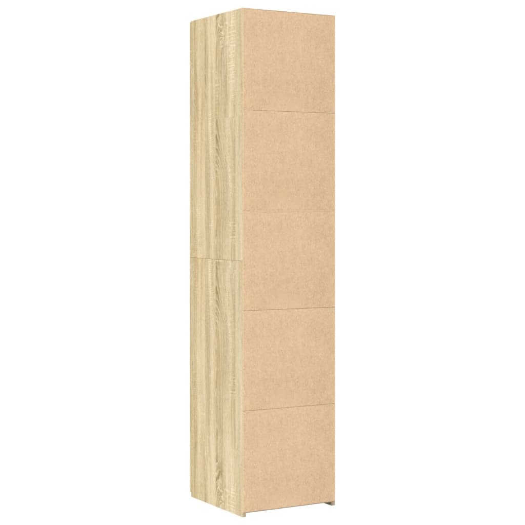 Armário alto 40x42,5x185cm derivados de madeira carvalho sonoma