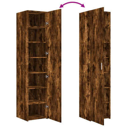 Armário alto 40x42,5x185cm derivados de madeira carvalho fumado