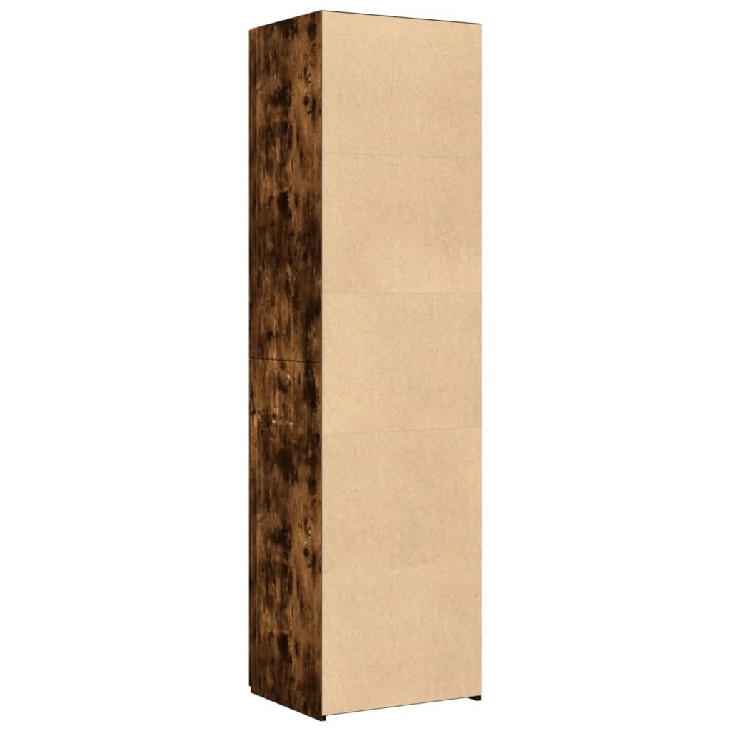 Armário alto 50x42,5x185cm derivados de madeira carvalho fumado
