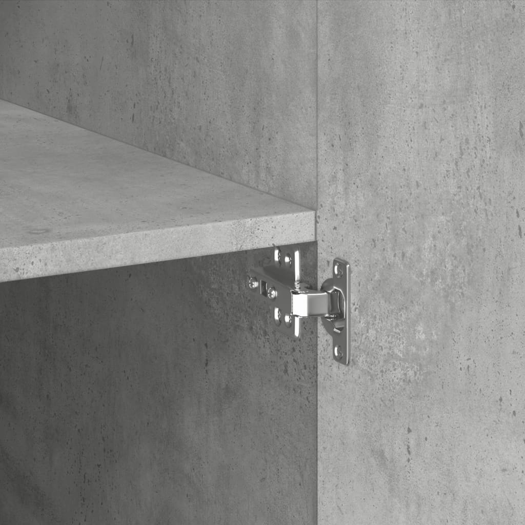 Armário alto 70x42,5x185 cm derivados madeira cinzento cimento