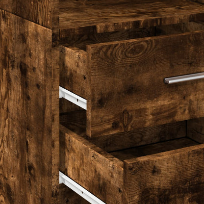 Armário alto 40x42,5x185cm derivados de madeira carvalho fumado