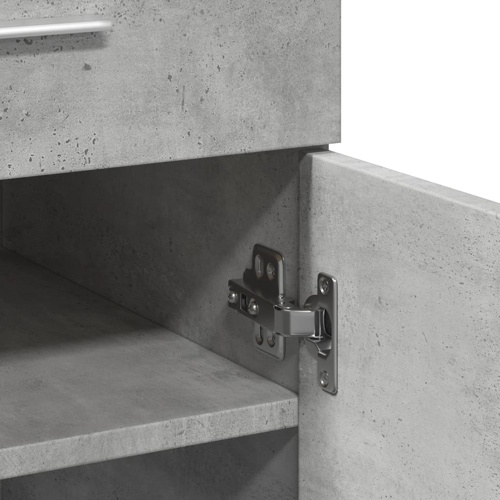 Aparador 80x42,5x93 cm derivados de madeira cinzento cimento