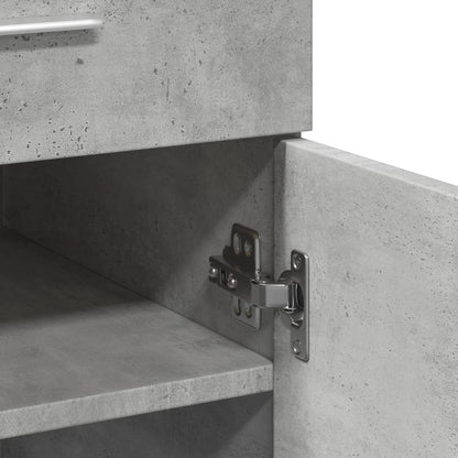 Aparador 80x42,5x93 cm derivados de madeira cinzento cimento