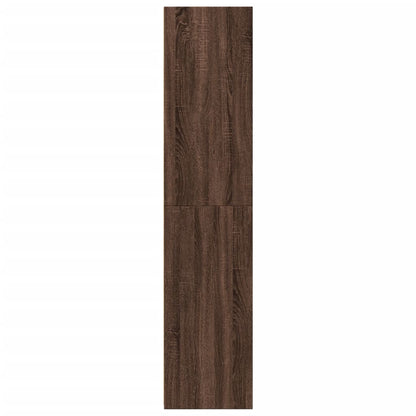 Armário alto 40x41x185cm derivados de madeira carvalho castanho