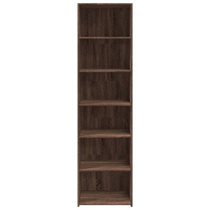 Armário alto 50x41x185cm derivados de madeira carvalho castanho