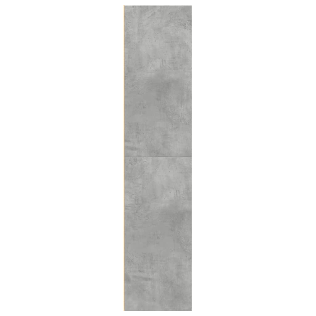 Armário alto 70x41x185 cm derivados de madeira cinza cimento