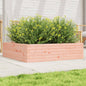 Vaso/floreira de jardim 90x90x23 cm madeira de douglas maciça