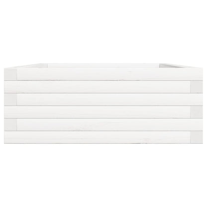 Vaso/floreira de jardim 90x60x23 cm madeira pinho maciça branco