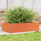 Vaso/floreira de jardim 90x60x23 cm pinho maciço castanho-mel