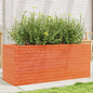 Vaso/floreira de jardim 110x40x45,5 pinho maciço castanho mel