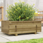 Vaso/floreira de jardim 70x40x26,5 cm madeira pinho impregnada