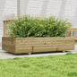 Vaso/floreira de jardim 110x60x26,5 madeira de pinho impregnada