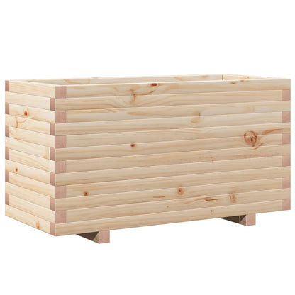 Vaso/floreira de jardim 90x40x49,5 cm madeira de pinho maciça