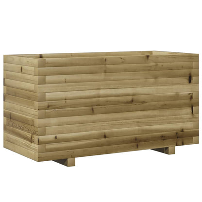 Vaso/floreira de jardim 90x40x49,5 cm madeira pinho impregnada