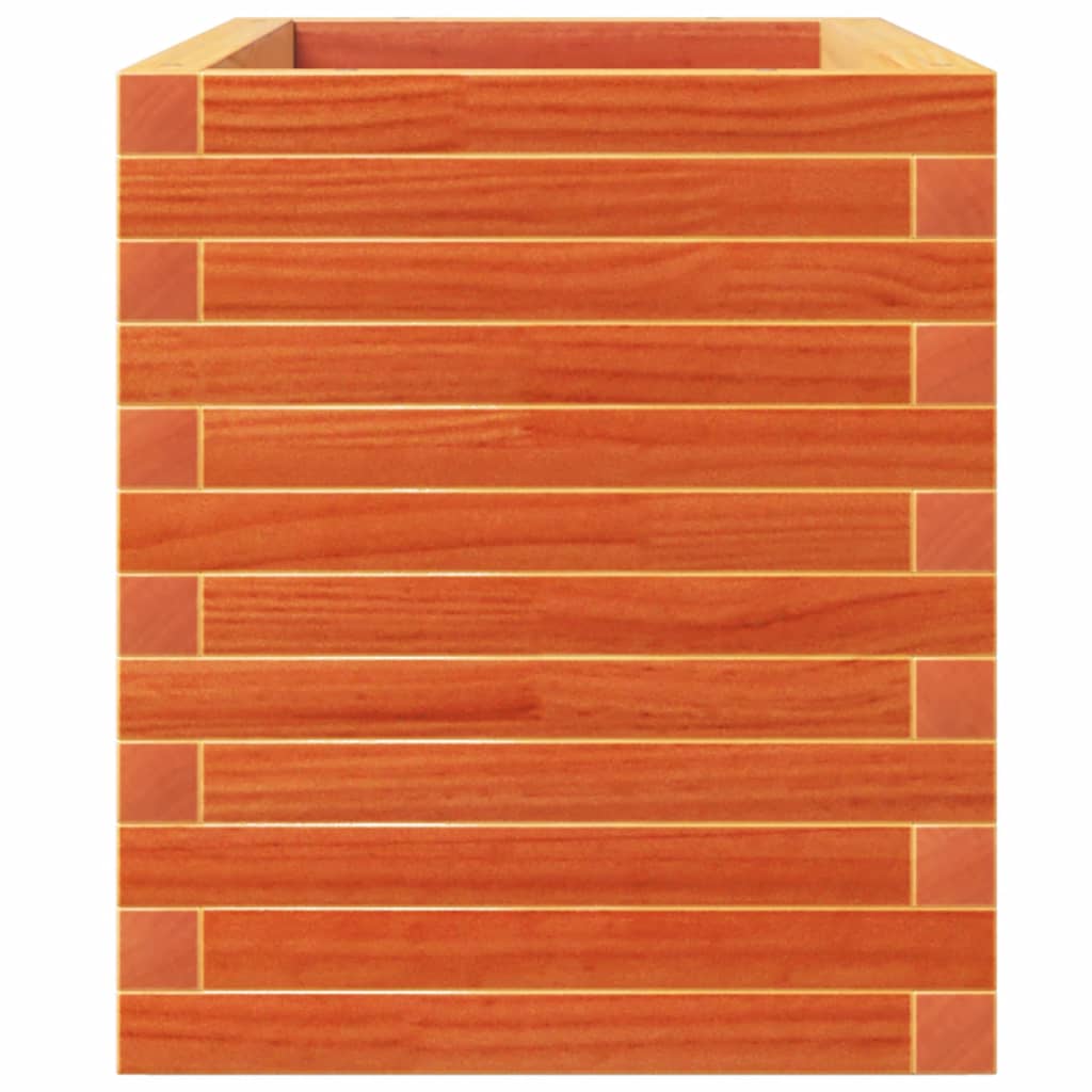 Vaso/floreira jardim 110x40x49,5 cm pinho maciço castanho mel