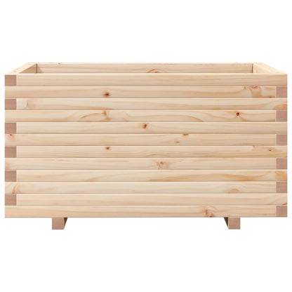 Vaso/floreira de jardim 90x60x49,5 cm madeira de pinho maciça