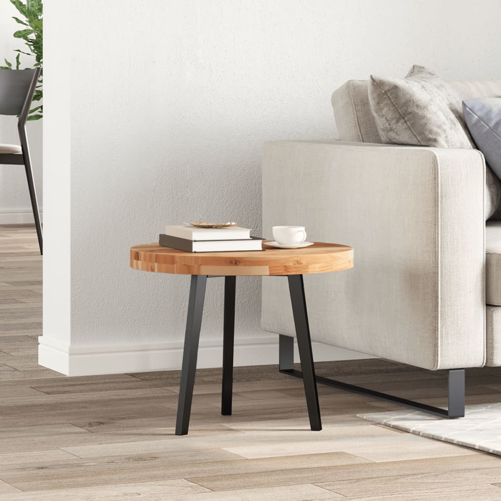 Tampo de mesa redondo Ø50x4 cm madeira de acácia maciça